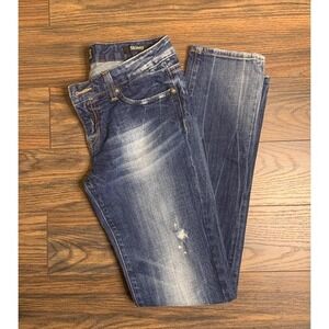 Express Rerock Y2K Distressed‎ skinny jeans size 6